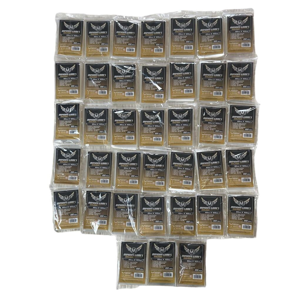 Mayday Games Magnum Card Sleeves Oversized 100ct Clear 80mm X 120mm Lot